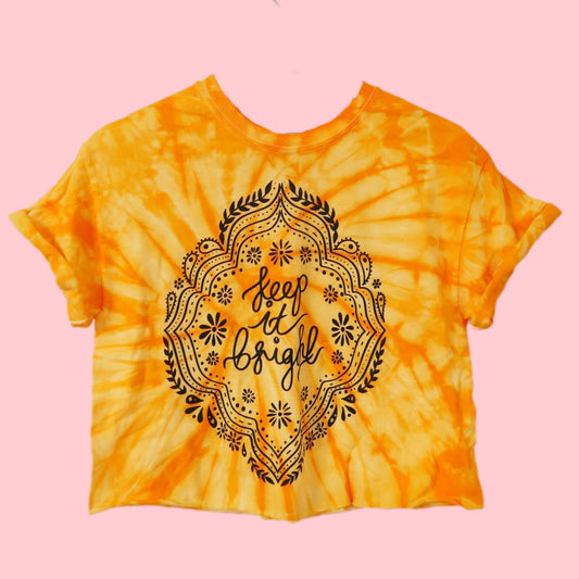 keep it bright tie-dye t-shirt / crop top