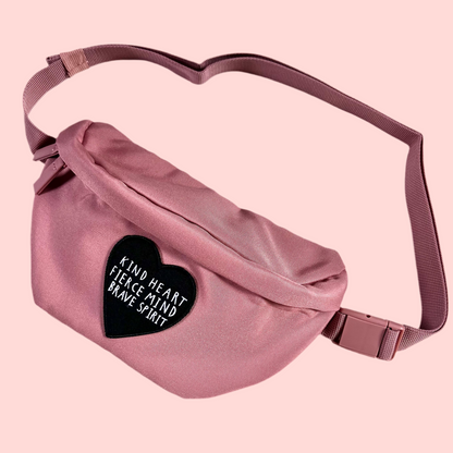 kind heart, fierce mind, brave spirit bum bag / waist pack