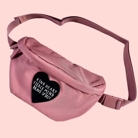 kind heart, fierce mind, brave spirit bum bag / waist pack