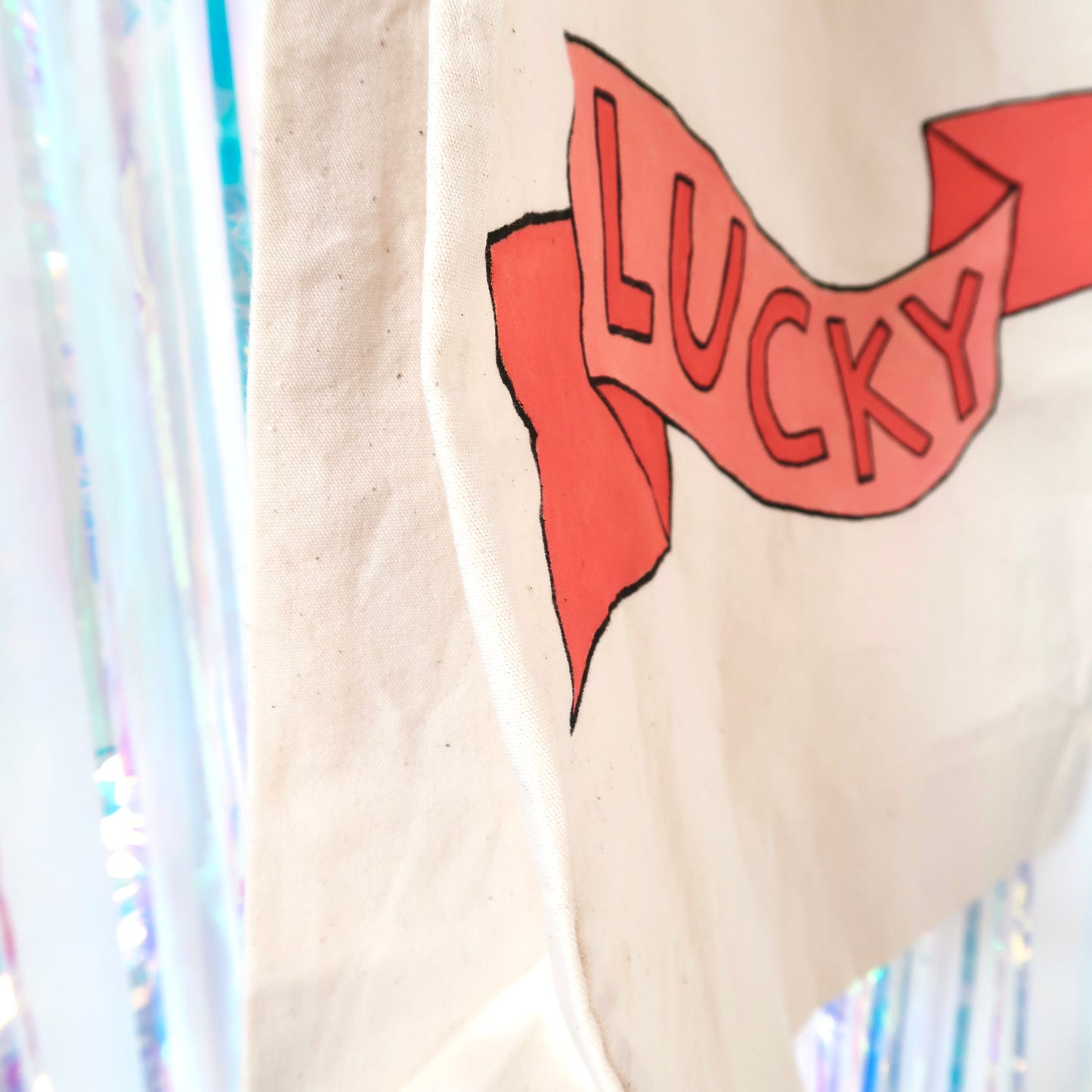 lucky - large tote bag