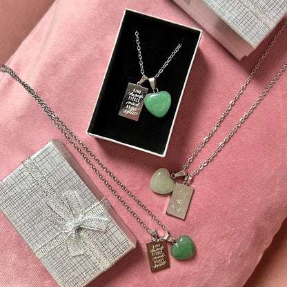 kind heart fierce mind brave spirit crystal necklaces