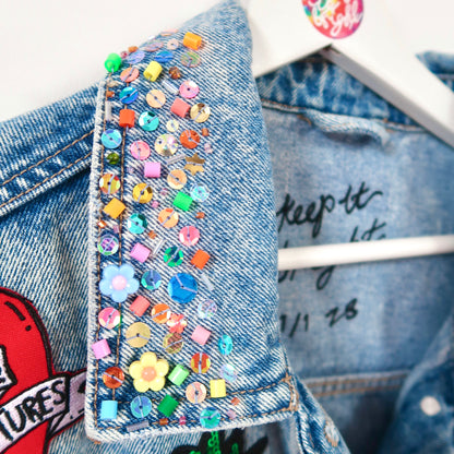 the ‘small joys’ denim jacket