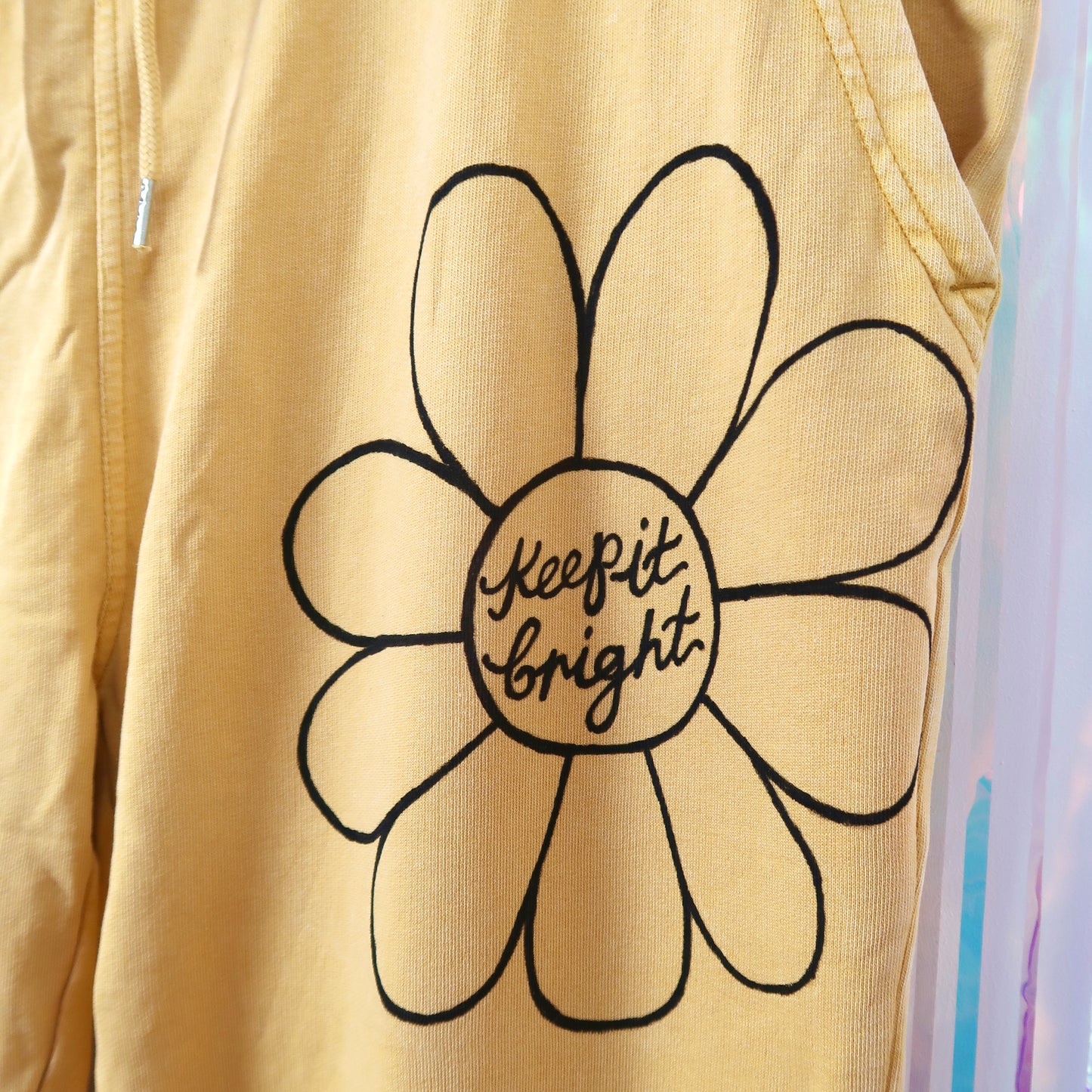 flower power lounge pants - yellow