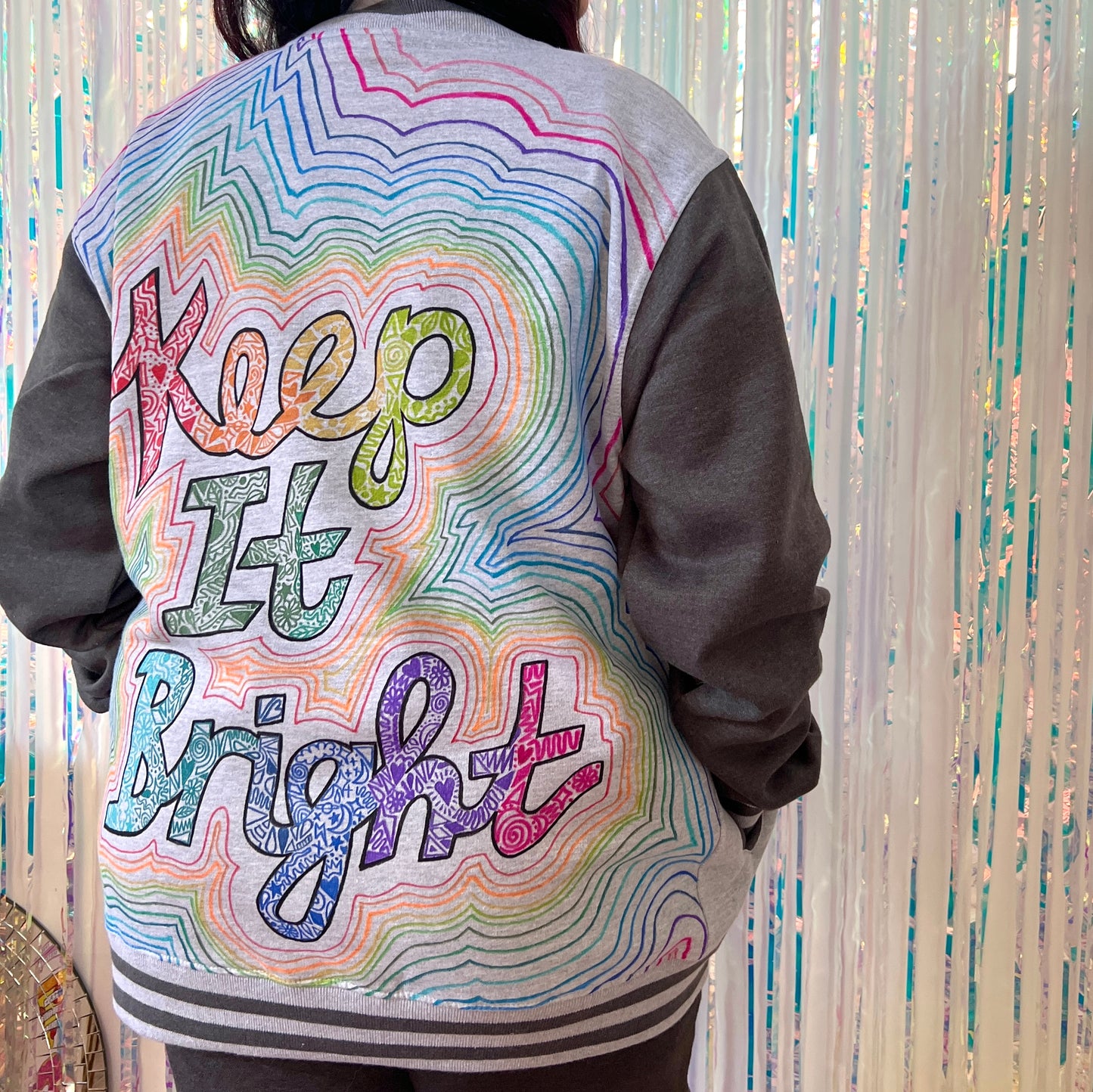 keep it bright varsity jacket