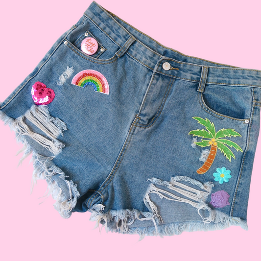 endless summer denim shorts