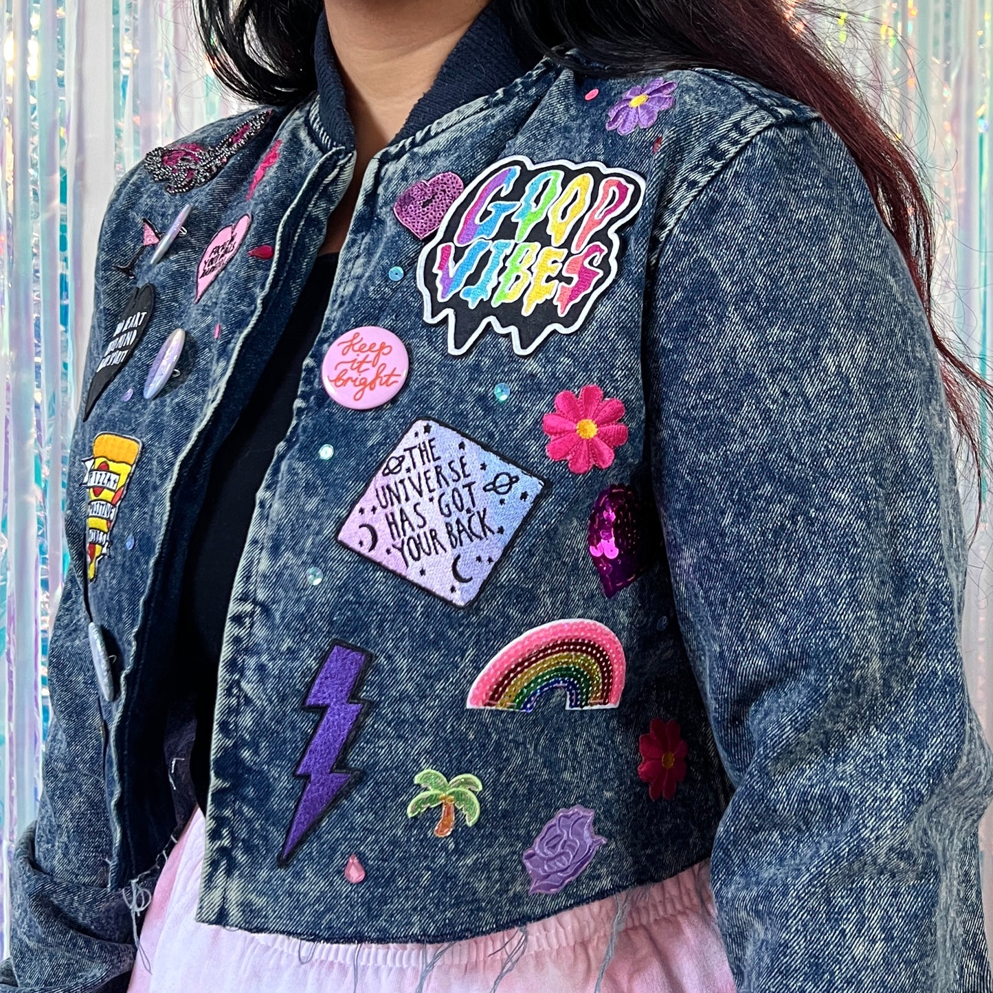 the 'candy’ crop denim jacket