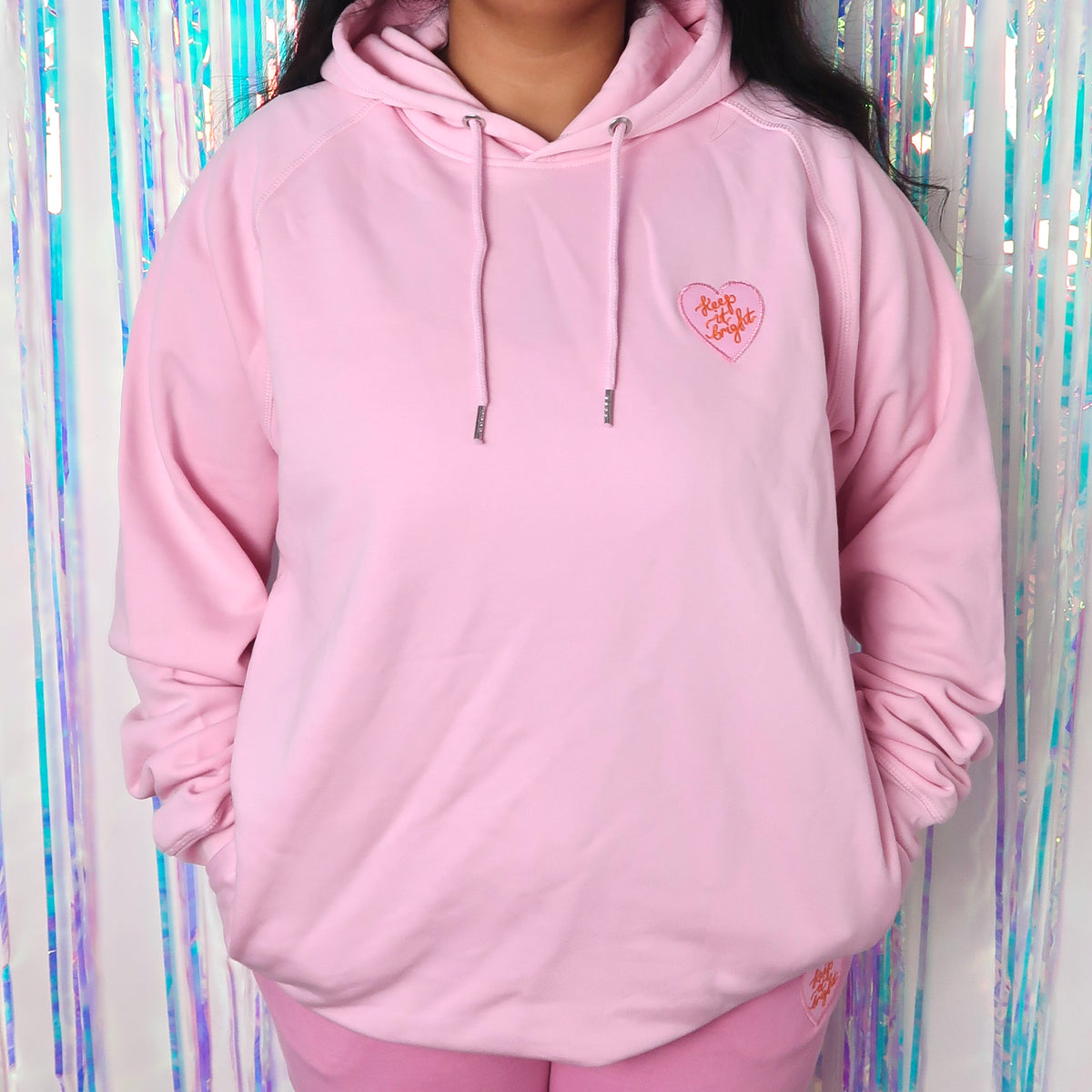 keep it bright hoodie - pink