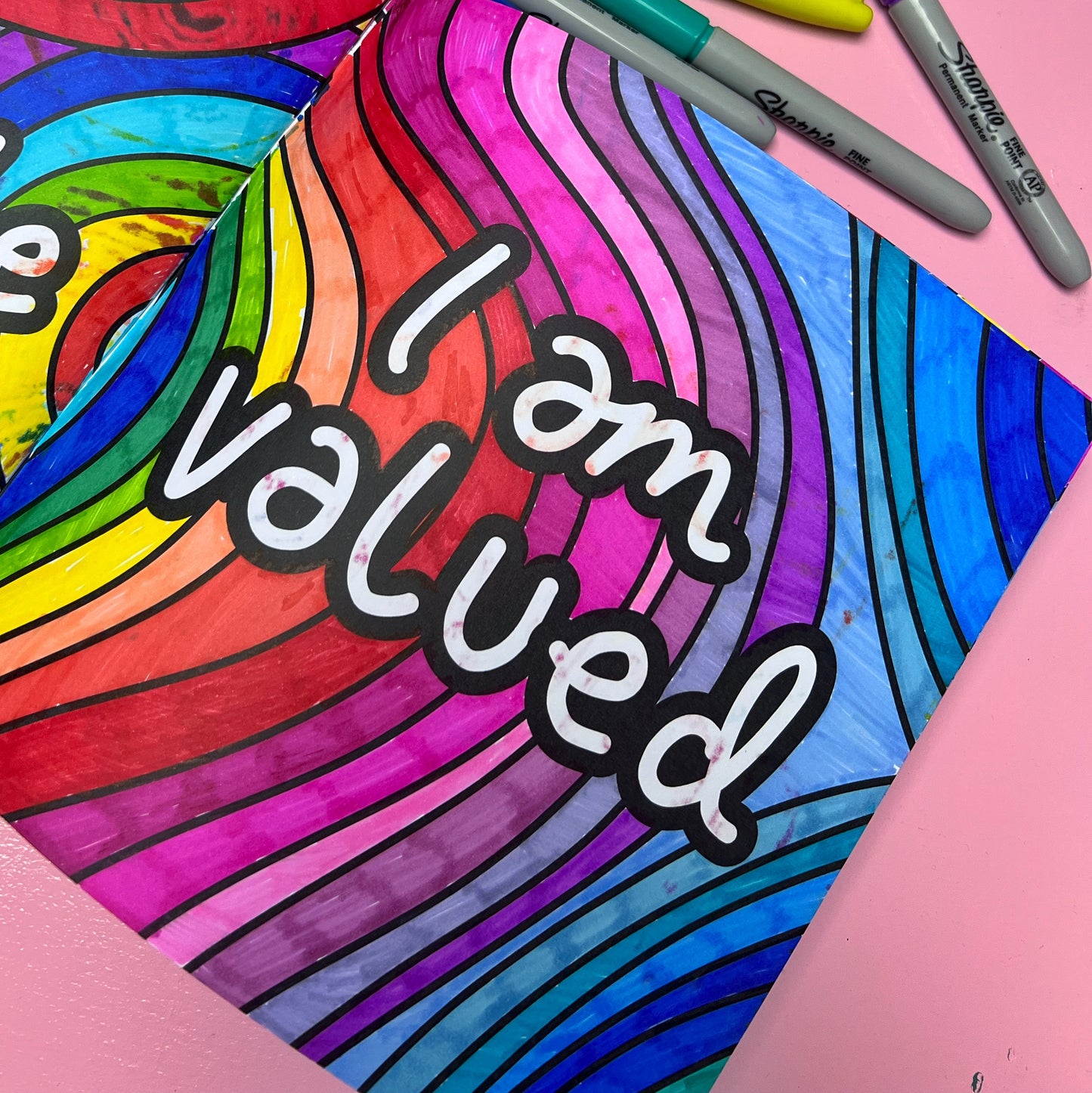affirmation colouring book