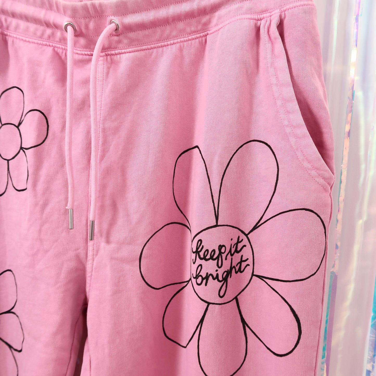 flower power lounge pants - pink