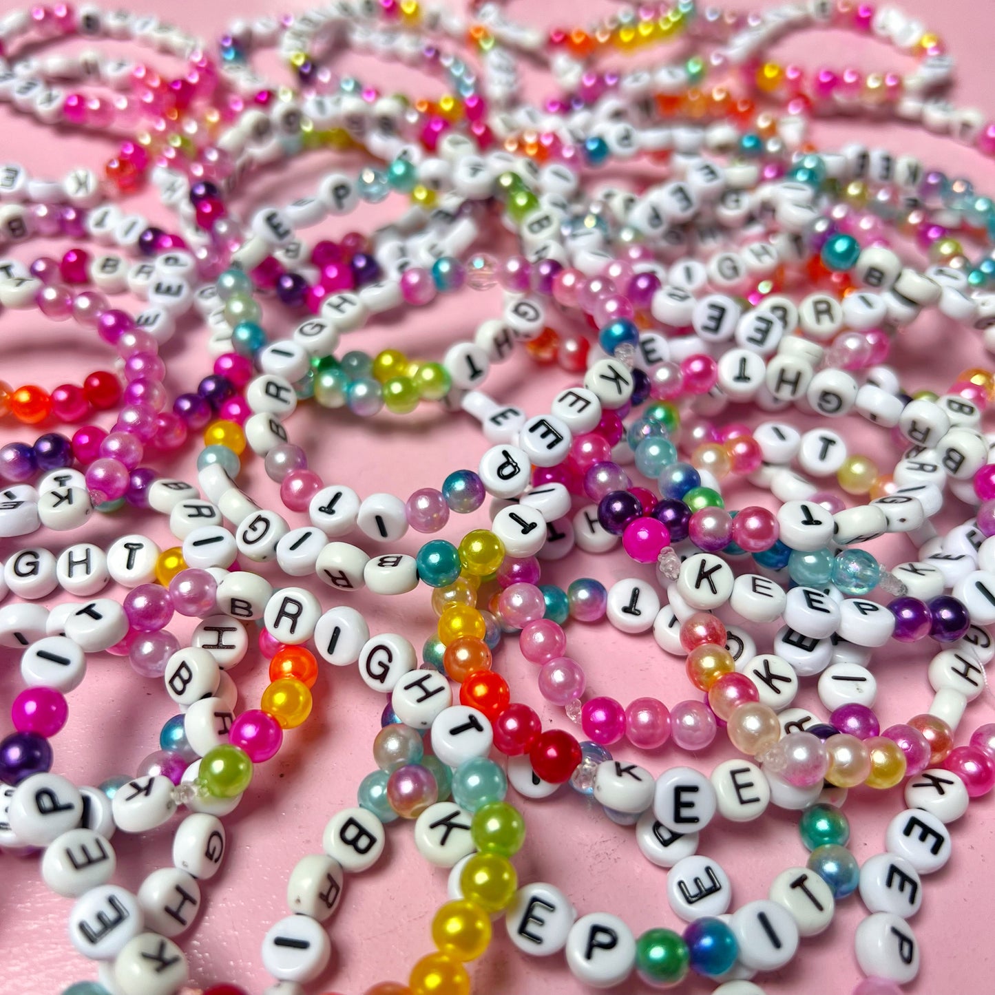 keep it bright beaded bracelets