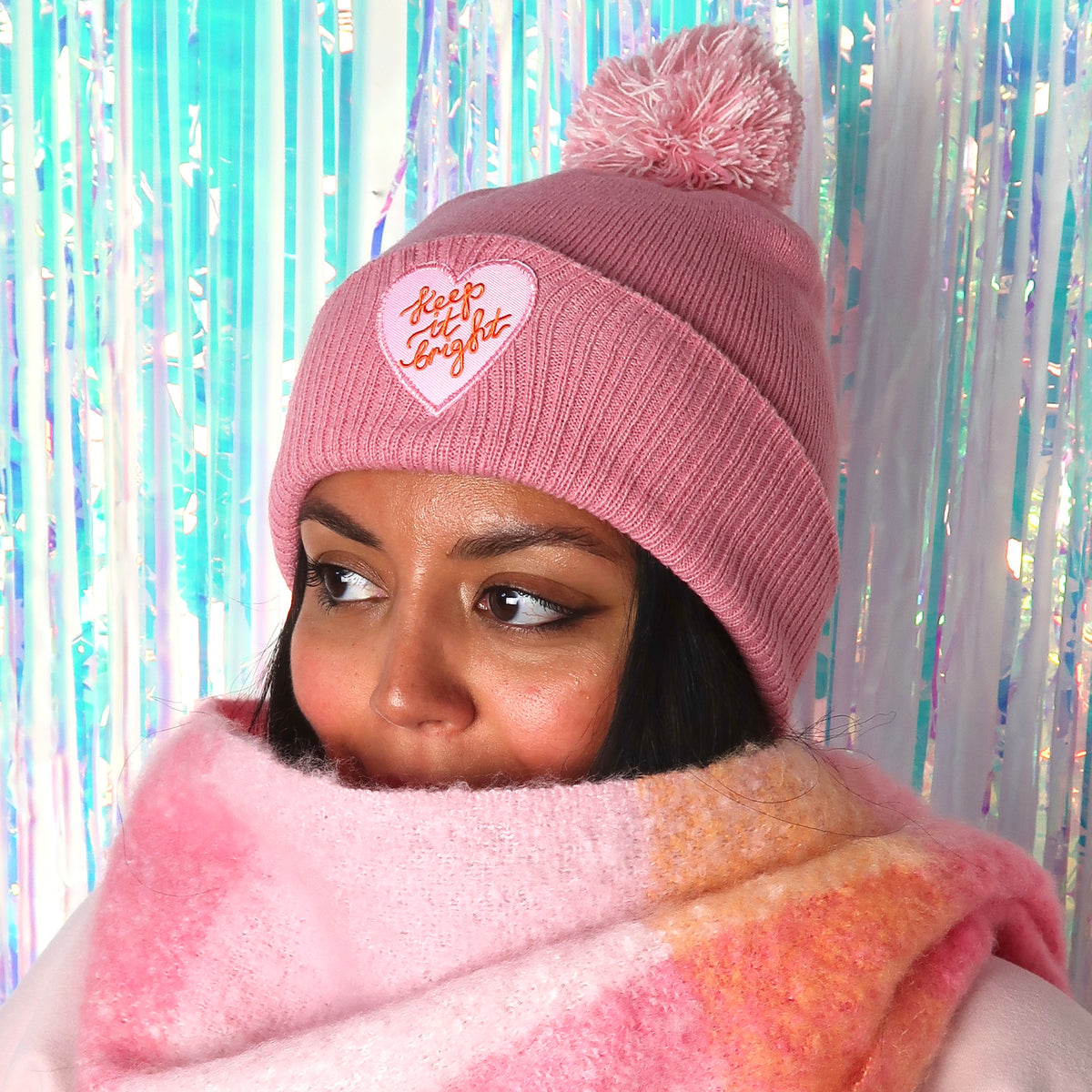 keep it bright bobble hat