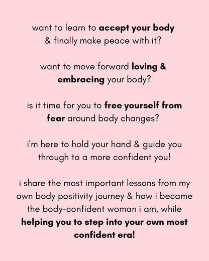 body positivity workshop | london | 18th july
