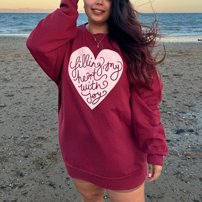 filling my heart with joy sweatshirt