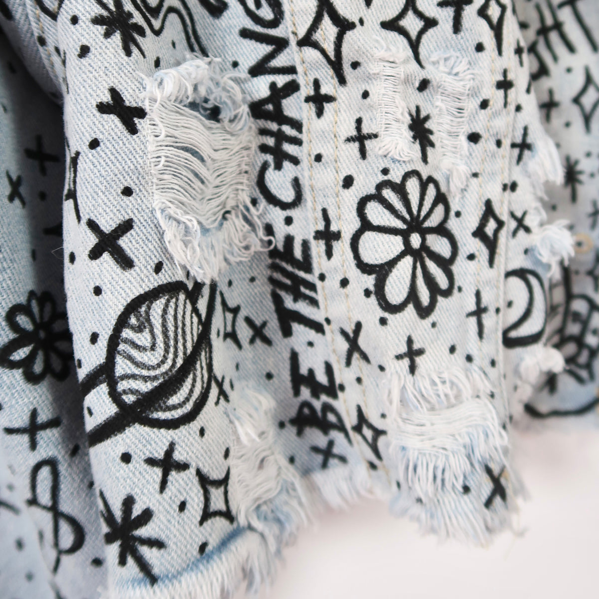 the ‘heart on sleeve’ denim jacket