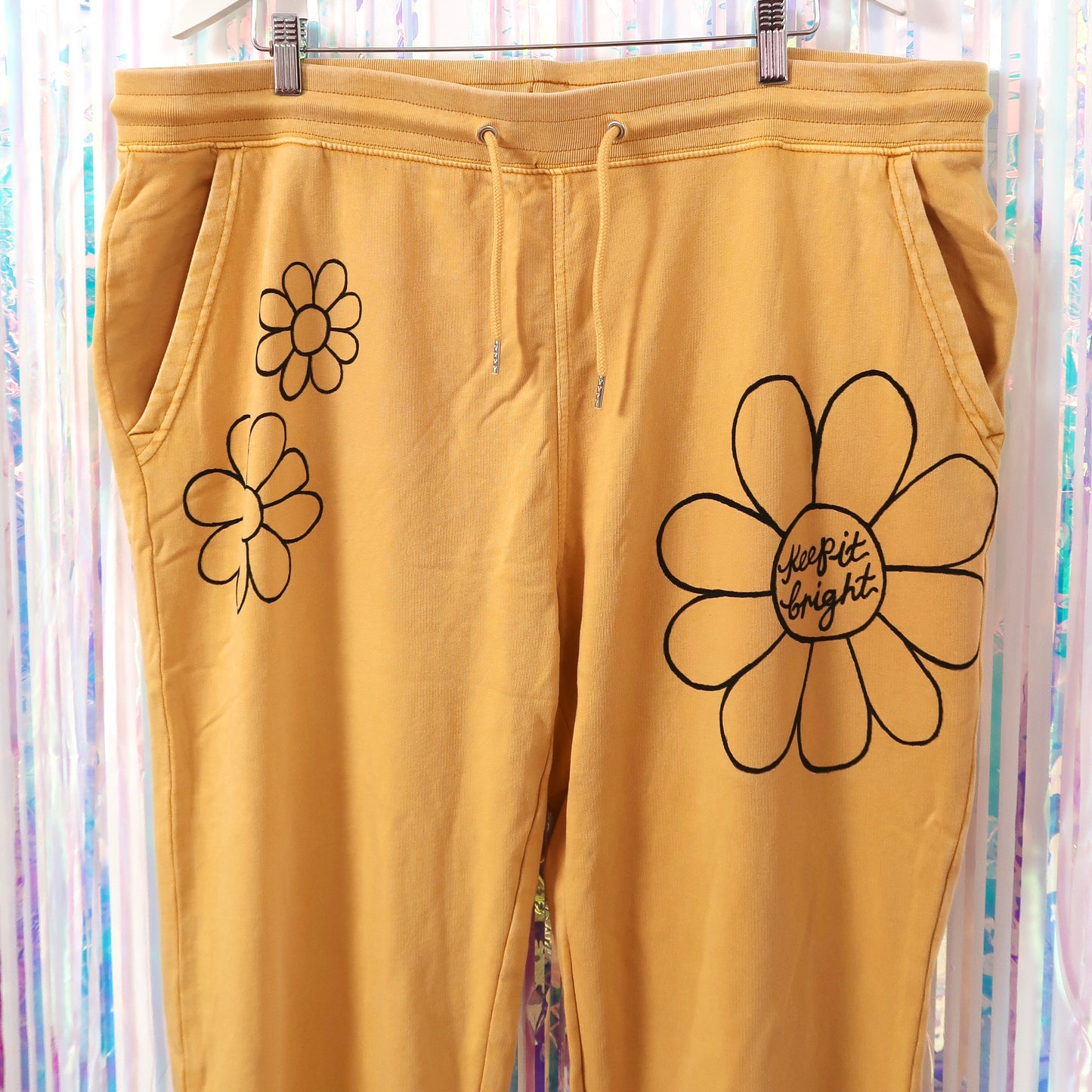 flower power lounge pants - yellow