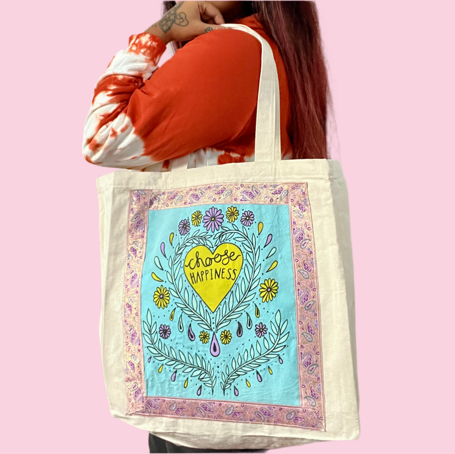 choose happiness tote bags | 4 colours