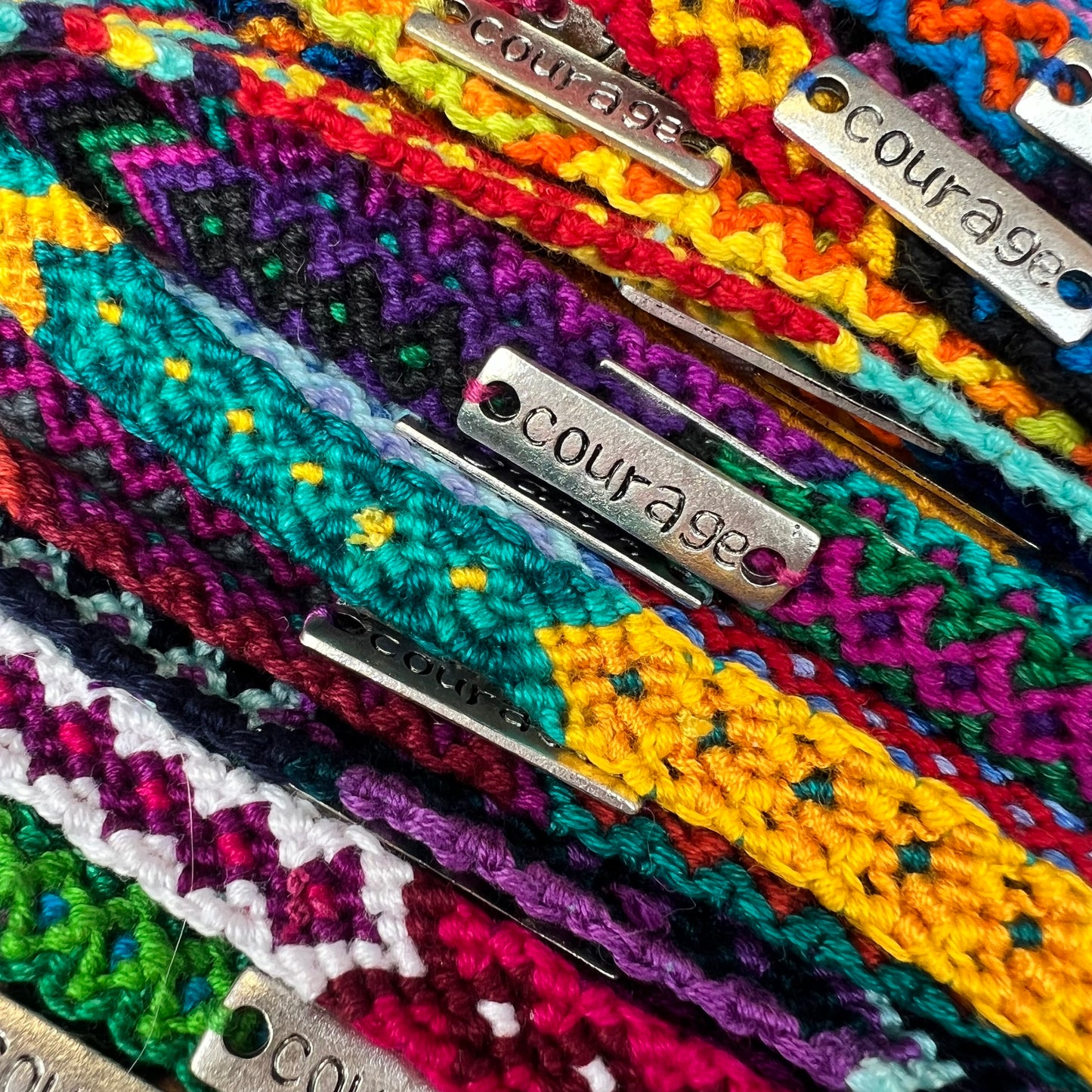 woven affirmation bracelets