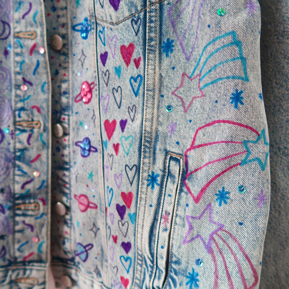 the ‘cosmic’ denim jacket
