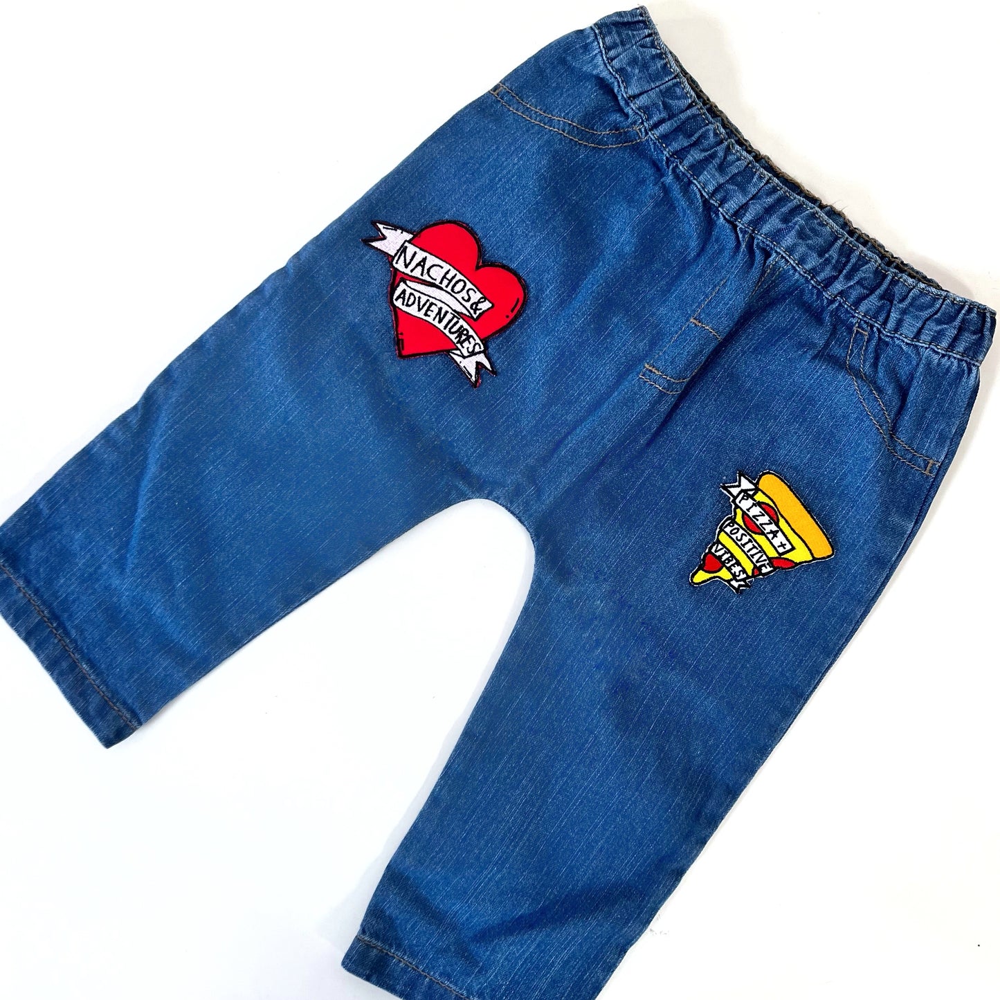 kids patch jeans