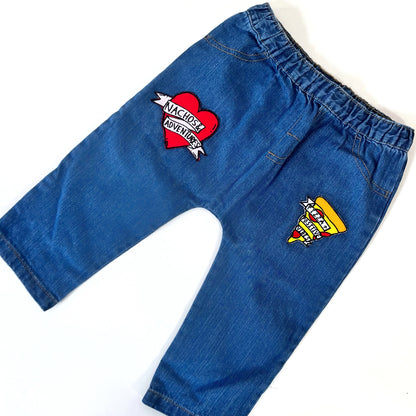 kids patch jeans