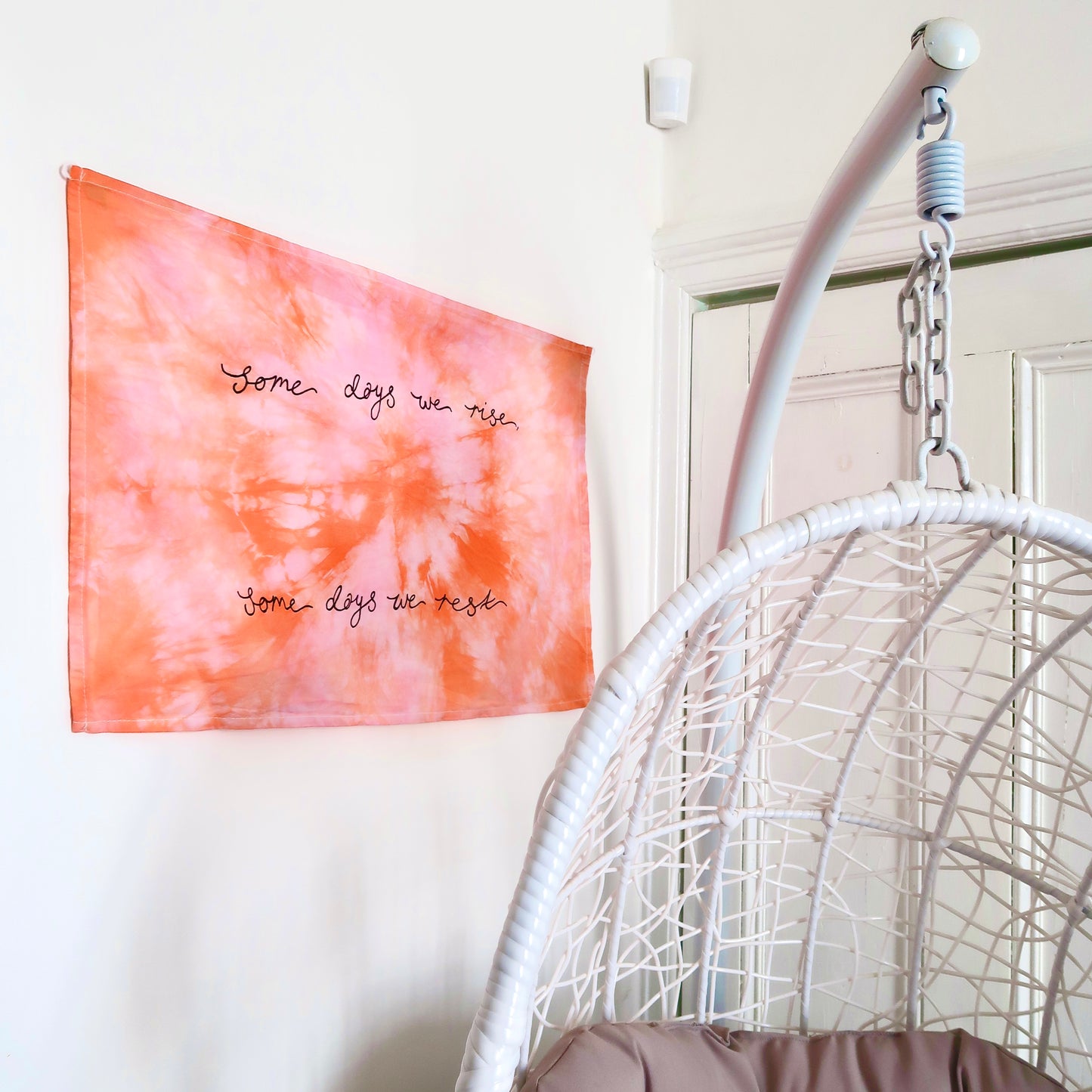 some days we rise, some days we rest wall hanging