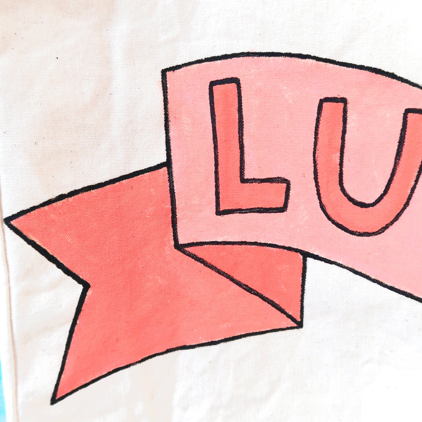 lucky - large tote bag