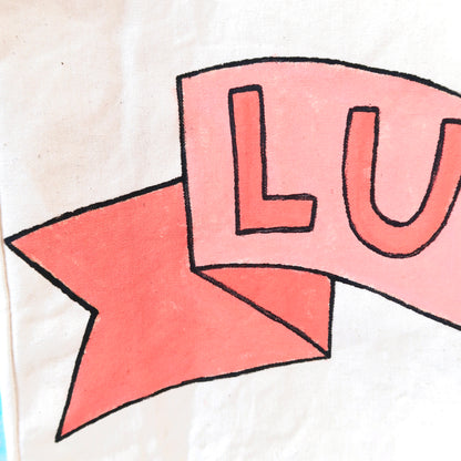 lucky - large tote bag