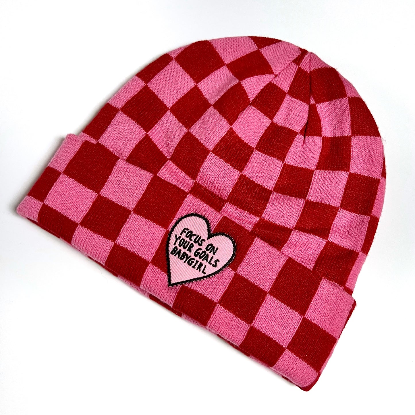focus on your goals babygirl beanie