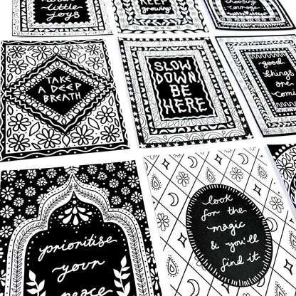keep it bright colouring book - 10 prints