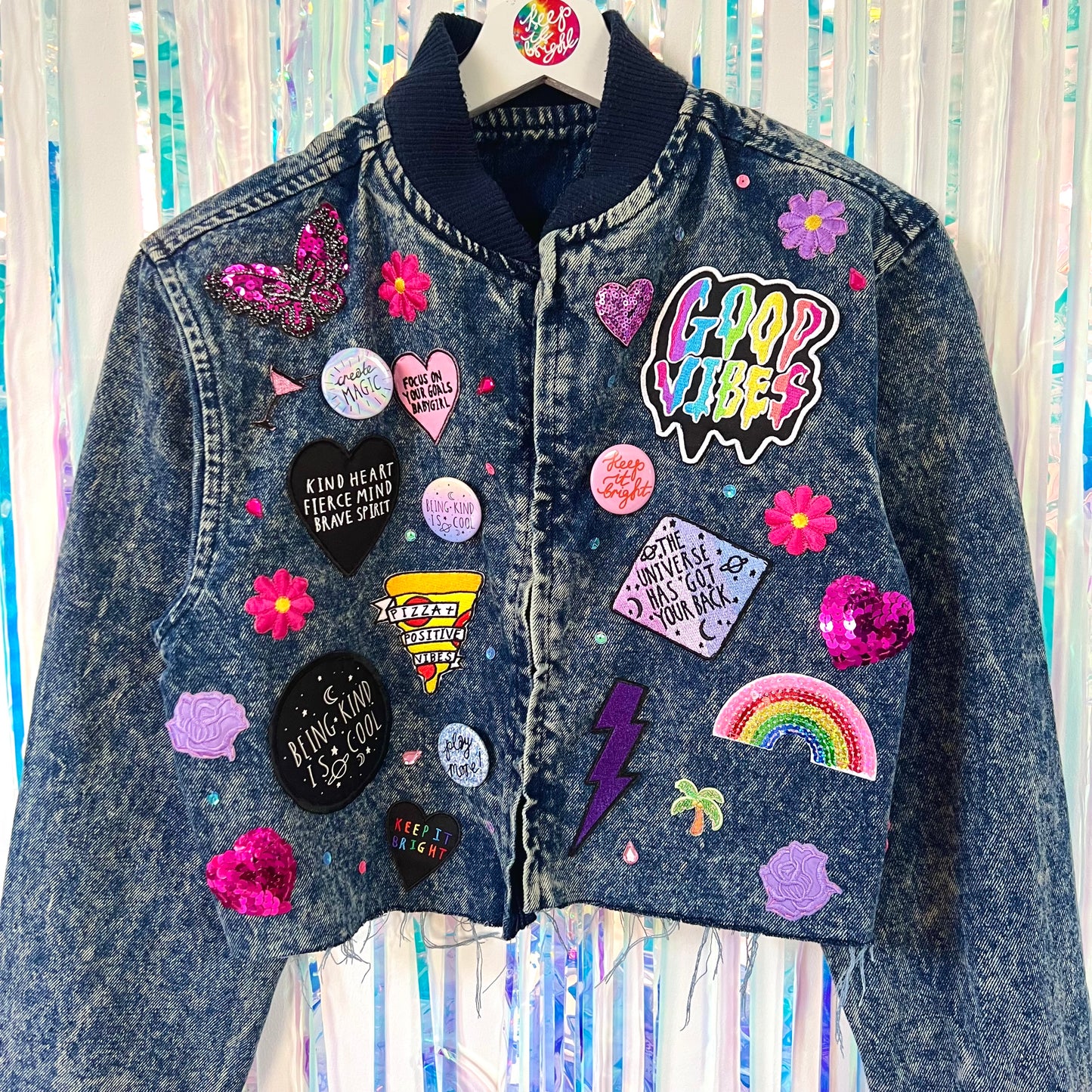 the 'candy’ crop denim jacket