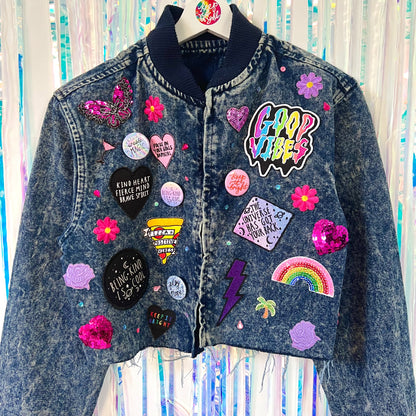 the 'candy’ crop denim jacket