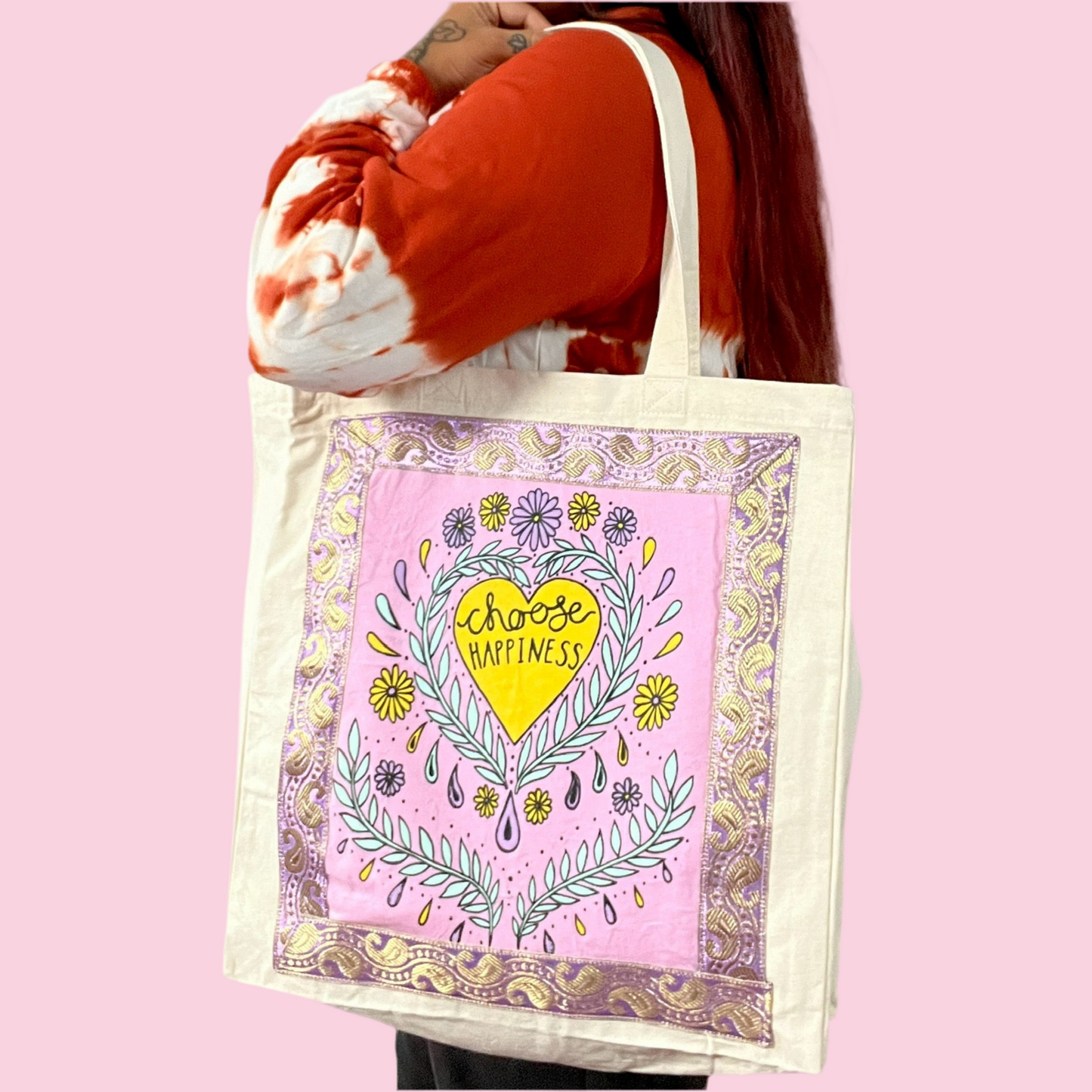 choose happiness tote bags | 4 colours