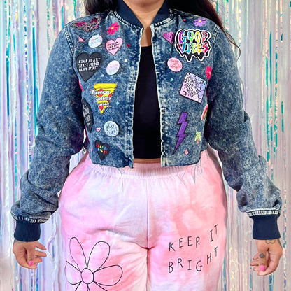 the 'candy’ crop denim jacket