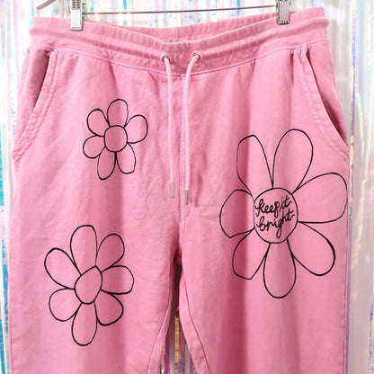 flower power lounge pants - pink