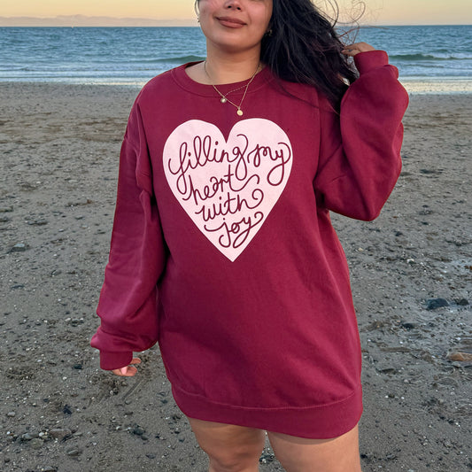 filling my heart with joy sweatshirt
