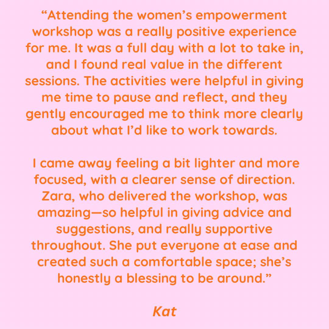 women's empowerment workshop | manchester | 19th september