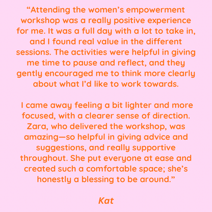 women's empowerment workshop | manchester | 19th september