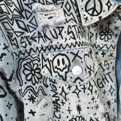 the ‘heart on sleeve’ denim jacket