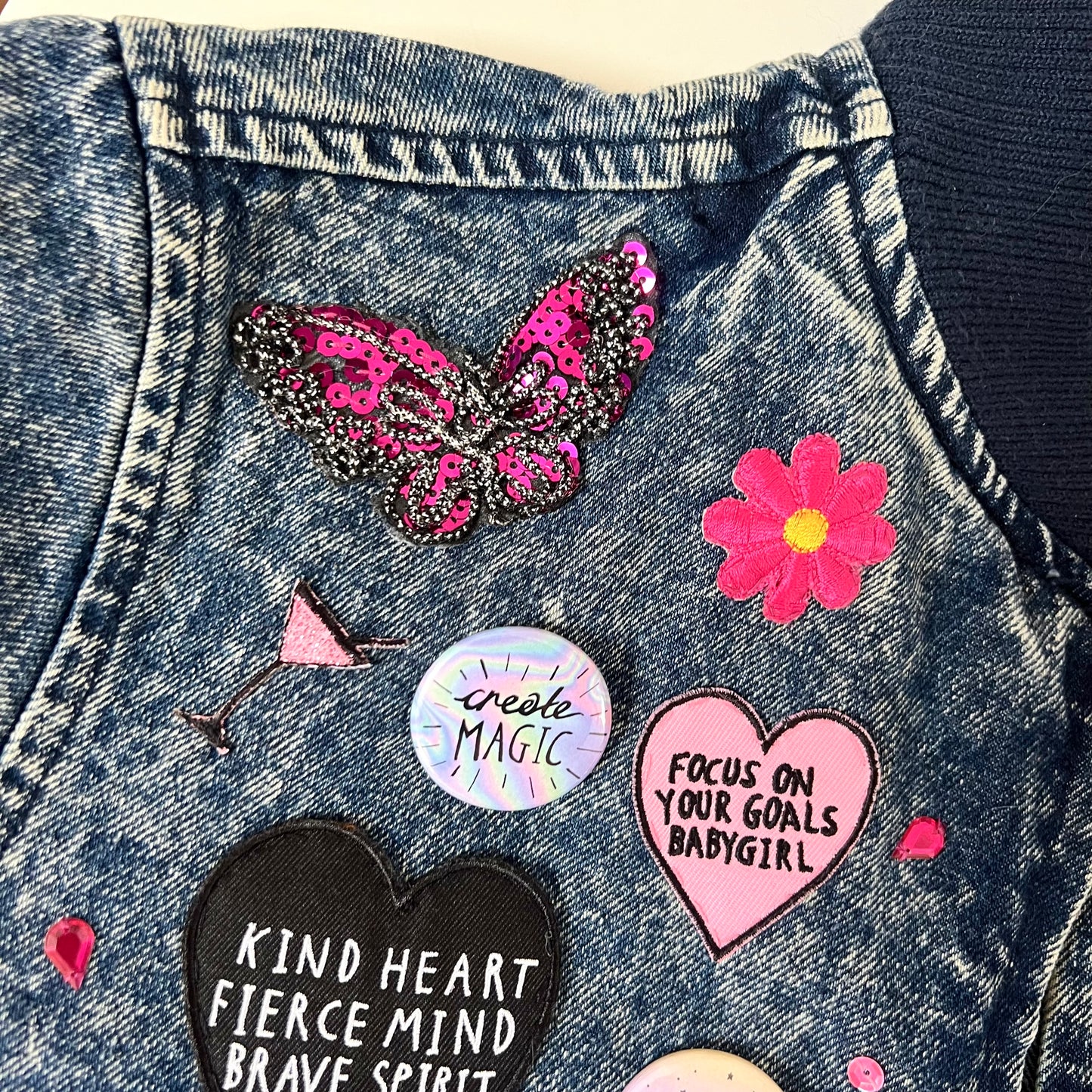 the 'candy’ crop denim jacket