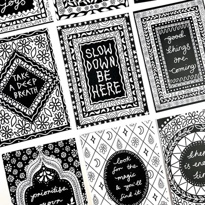 keep it bright colouring book - 10 prints