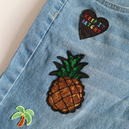 summer nights denim shorts