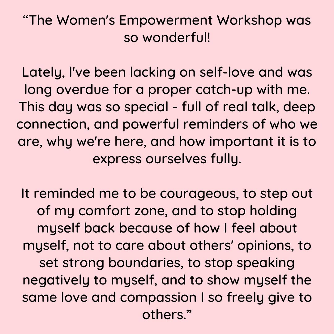 women's empowerment workshop | leeds | saturday 4th april