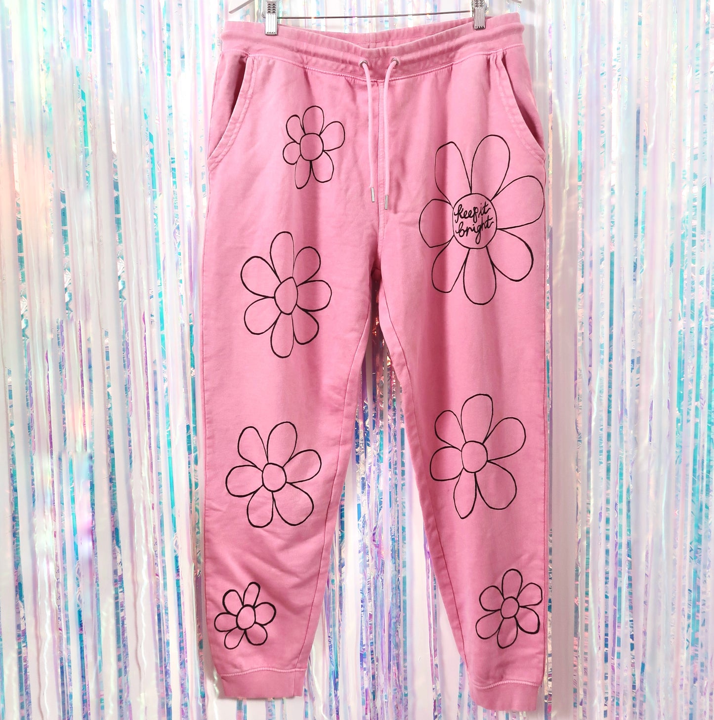 flower power lounge pants - pink