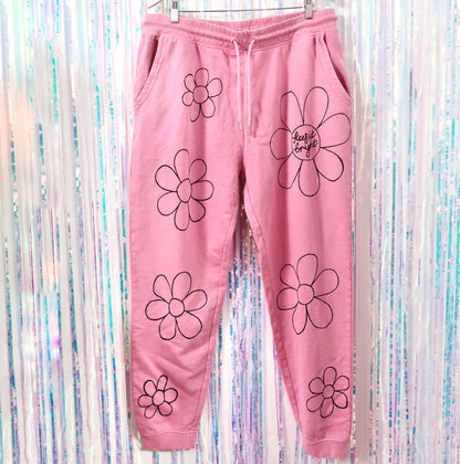 flower power lounge pants - pink