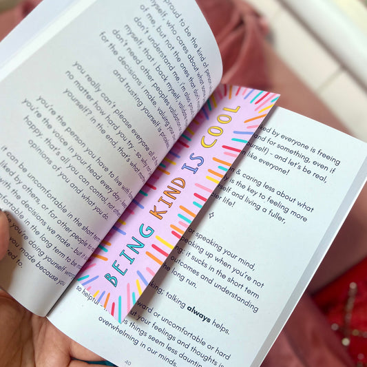 being kind is cool / keep it bright bookmark