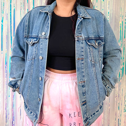 stand up, speak up denim jacket