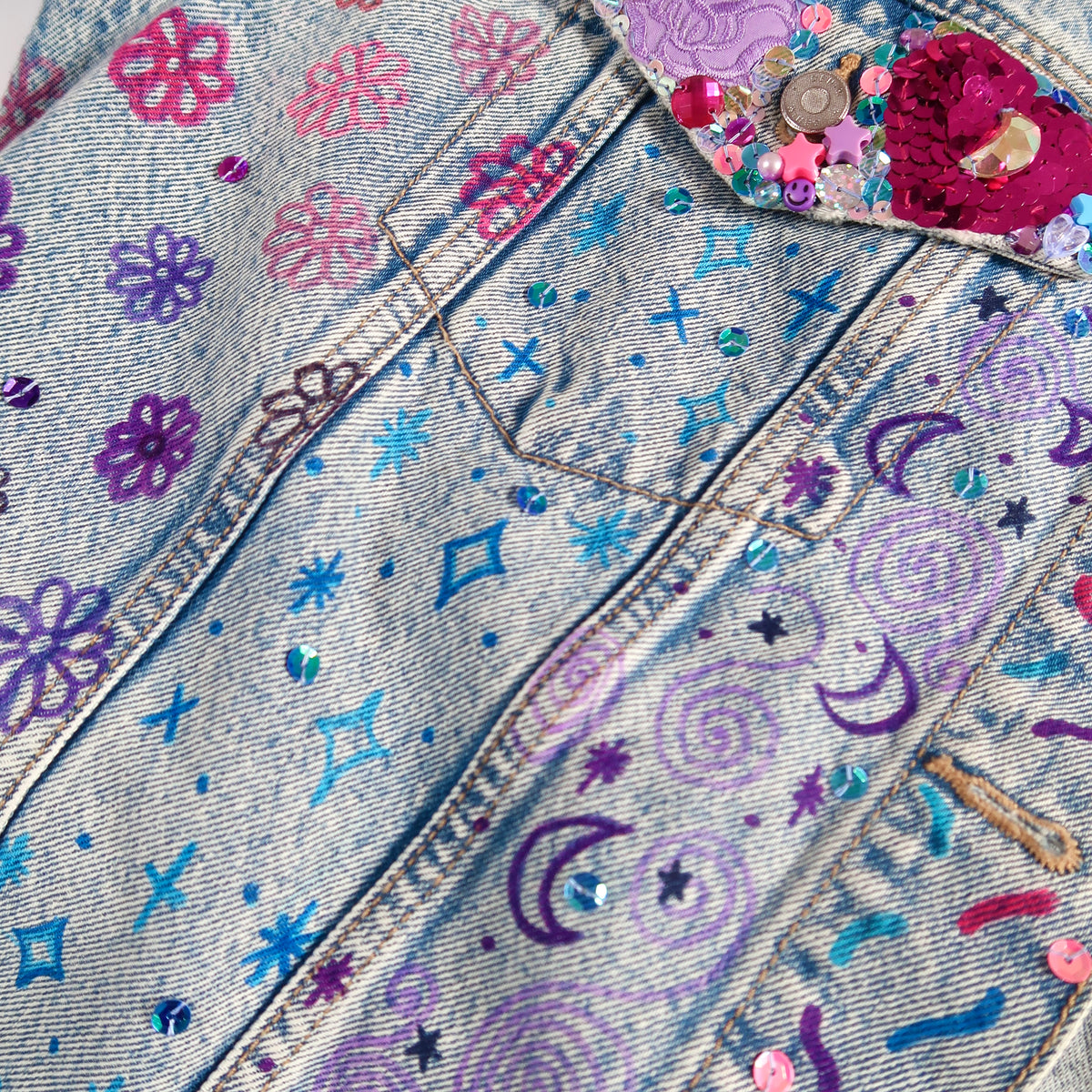 the ‘cosmic’ denim jacket