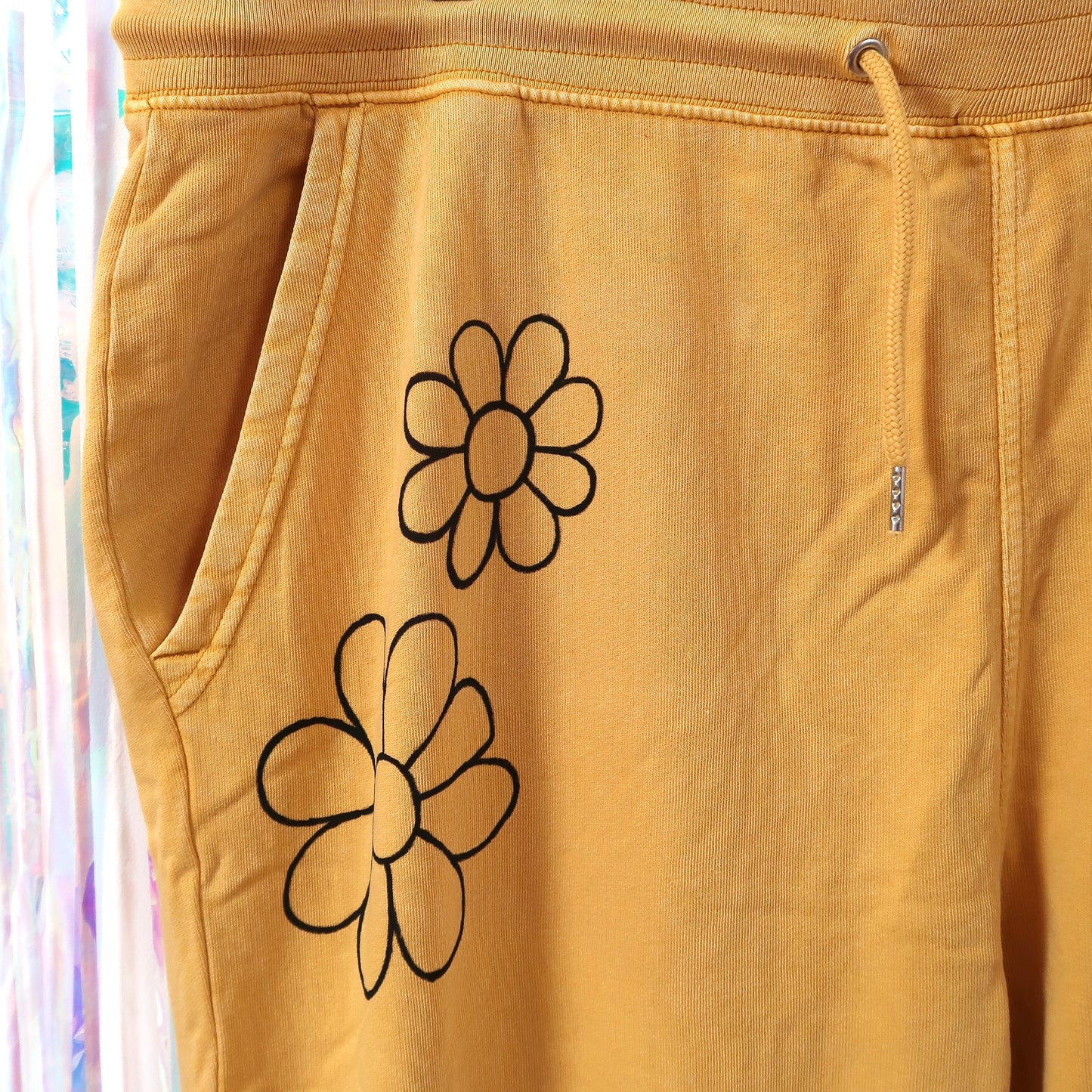 flower power lounge pants - yellow