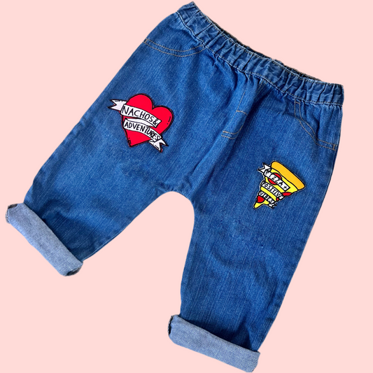 kids patch jeans