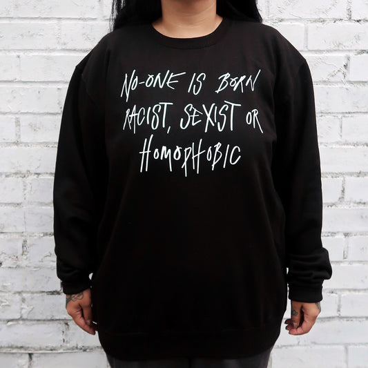 hate is taught sweatshirt - black